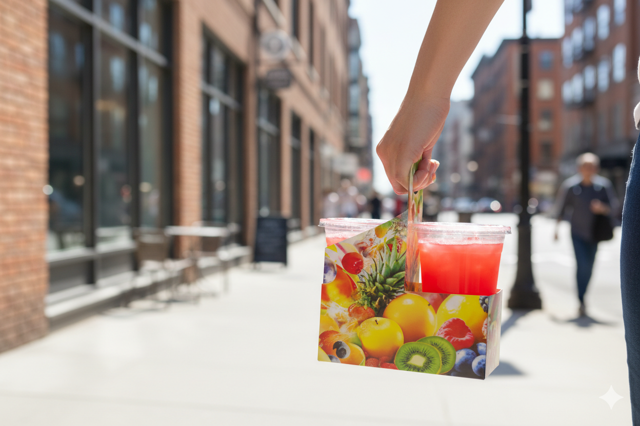 2-Cup Cold Drink Holder (Generic Design)