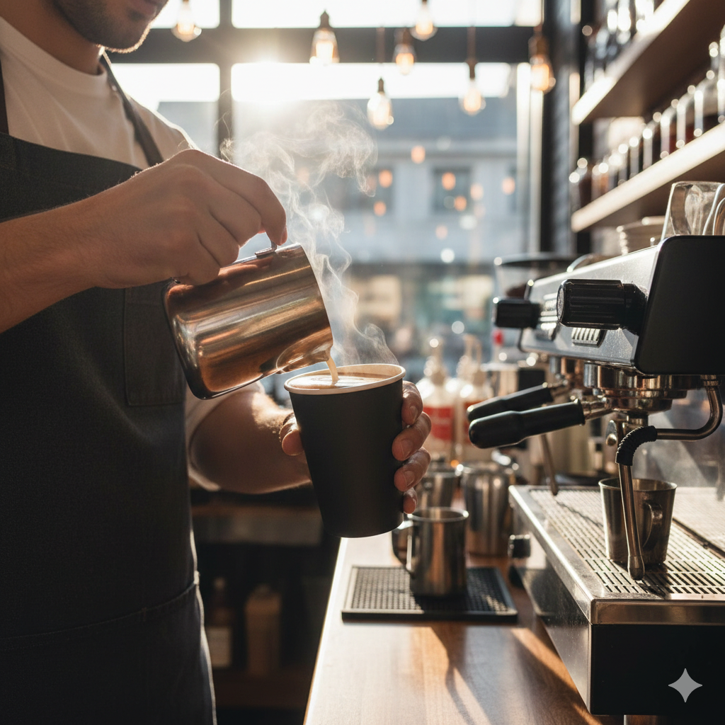 أكواب ورقية سوداء بجدار واحد 8/12/16 أونصة