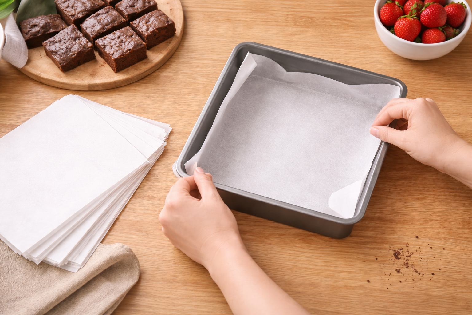 ورق زبدة مستطيل
Rectangle Wrapping Baking Paper Sheets 