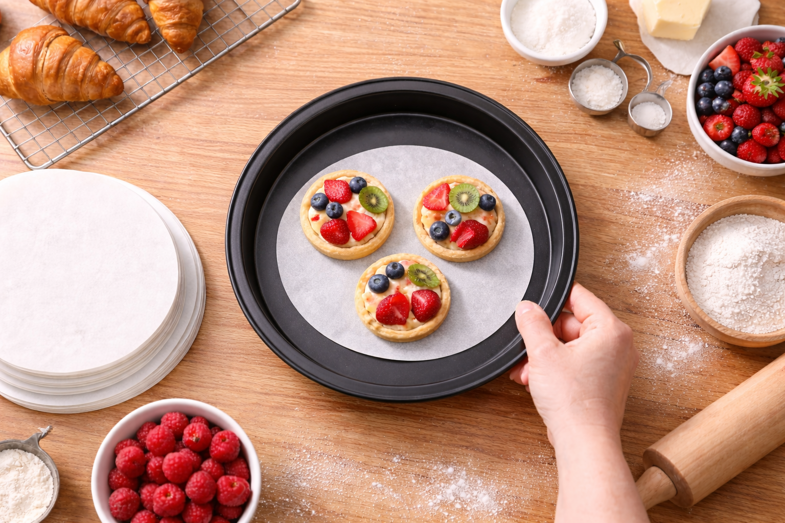 Round Wrapping Baking Paper Sheets (15/18/21/30cm)