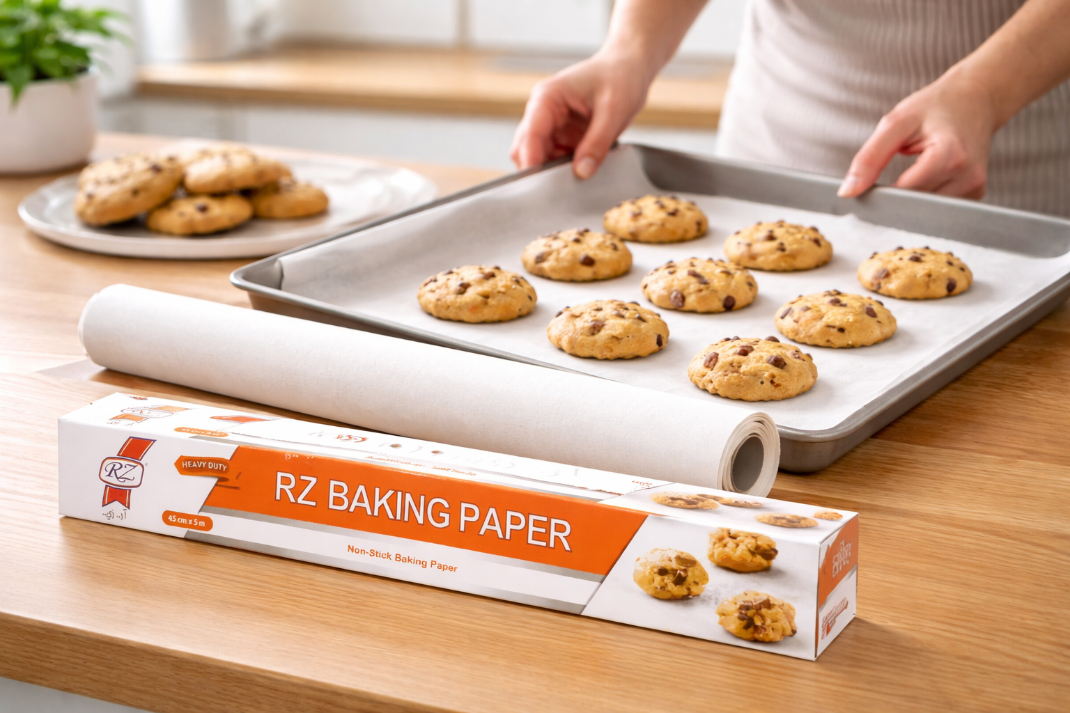 ورق زبدة منزلي 45 سم * 5 م
Household Baking Paper Rolls - 45cm*5m