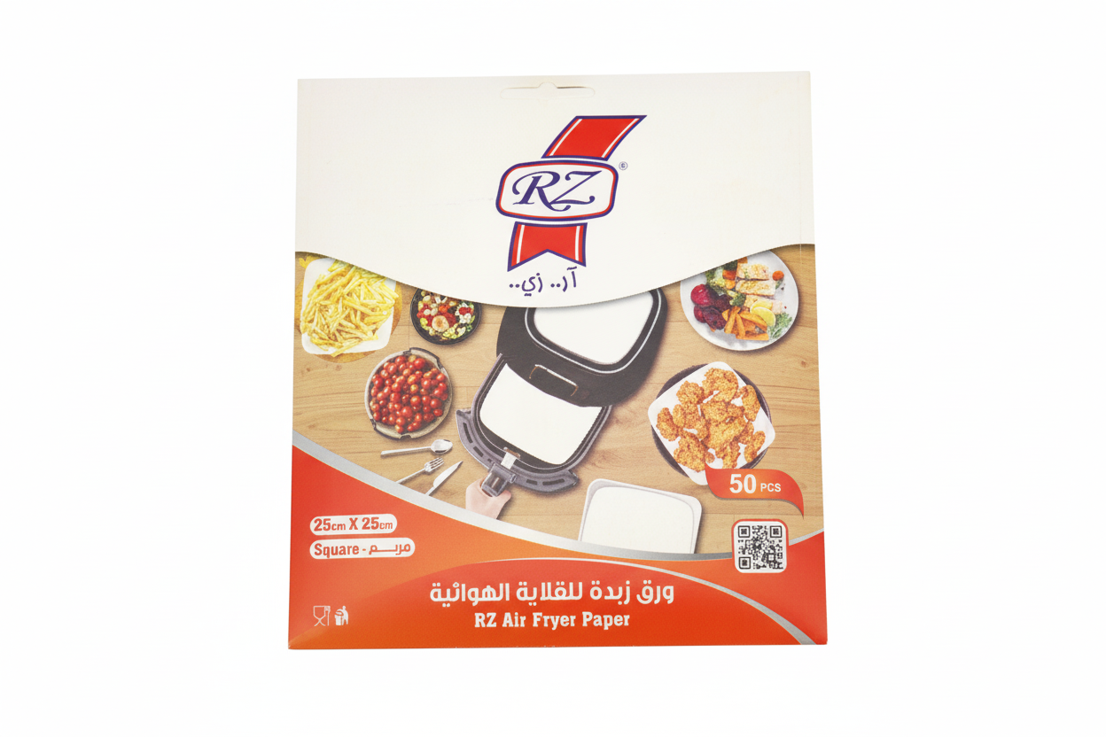 Square Air Fryer Paper Liners 25x25cm