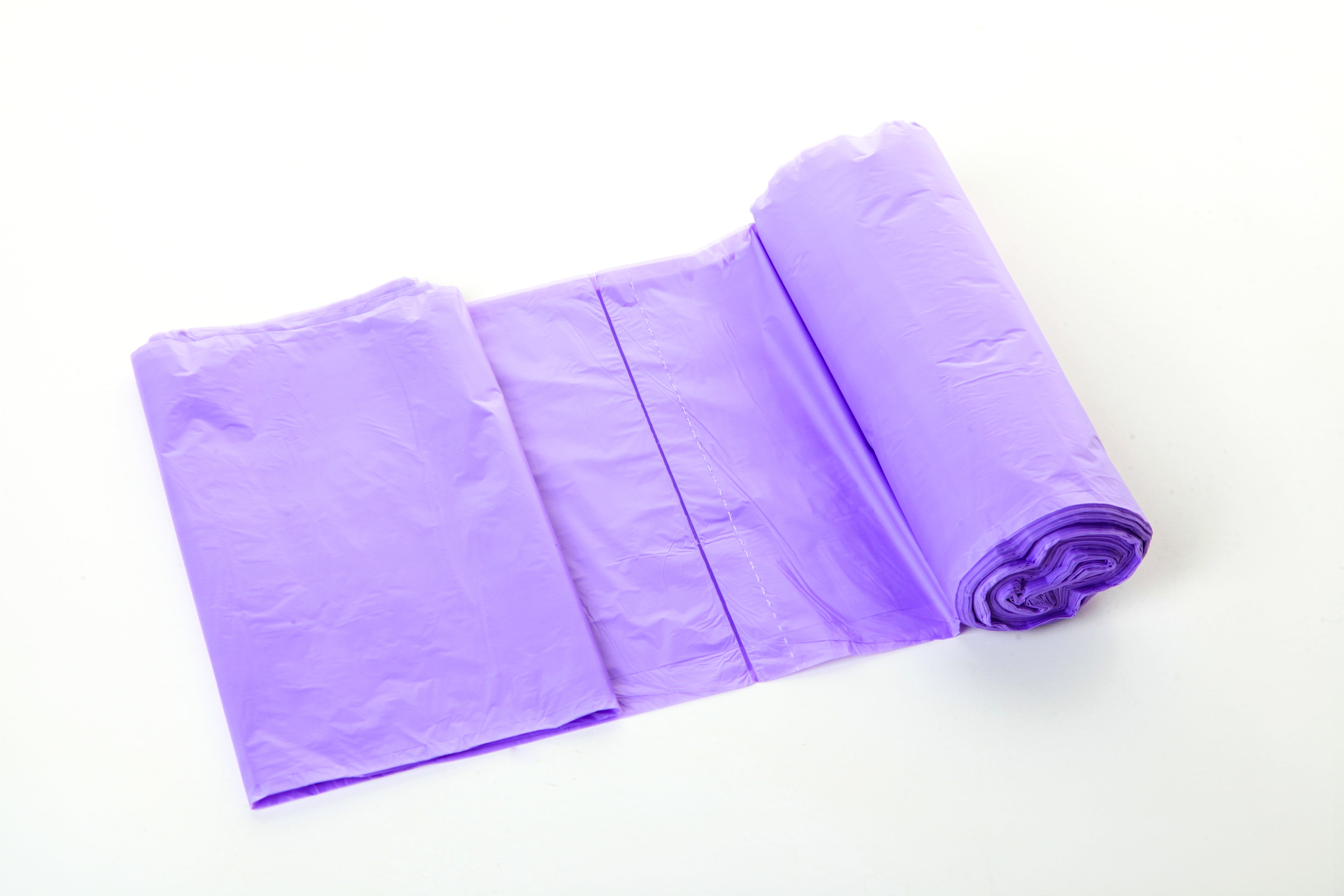 أكياس قمامة بلاستيكية بنفسجية اللون (معطرة)