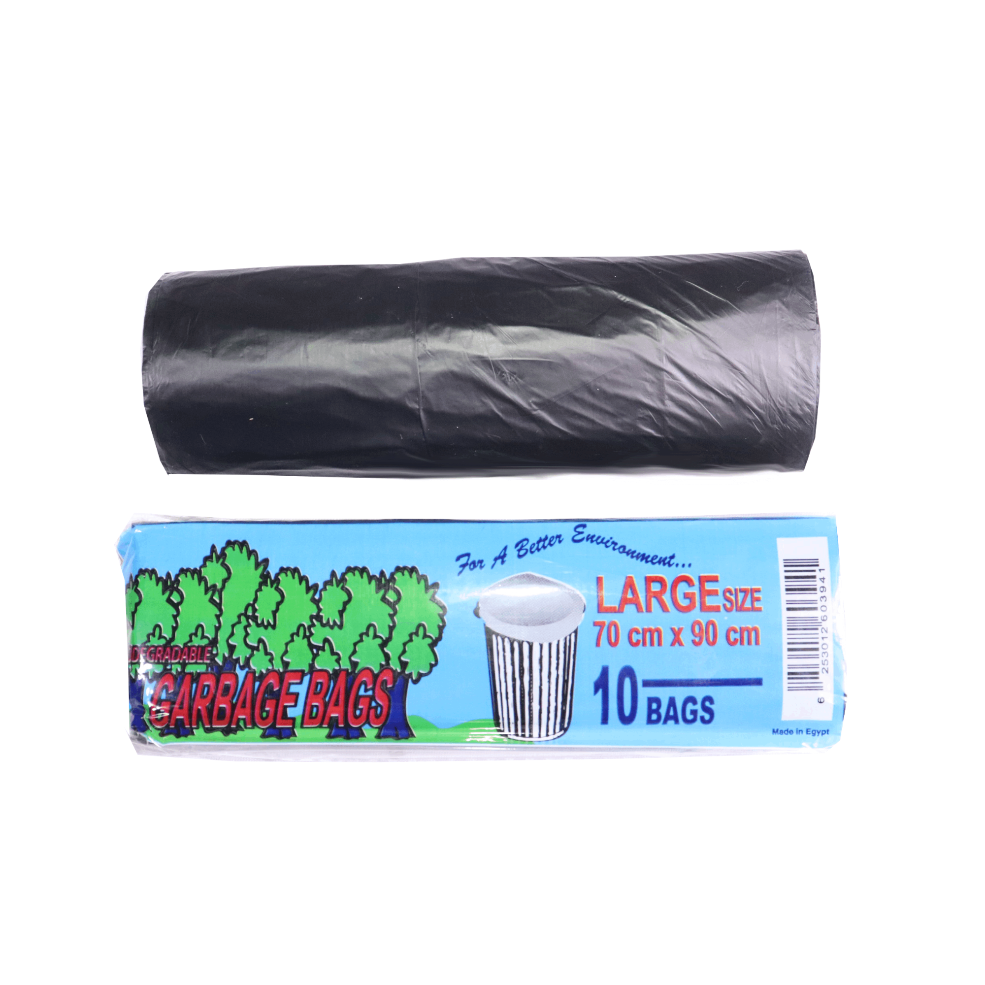 أكياس قمامة بلاستيكية سوداء (3 أحجام)