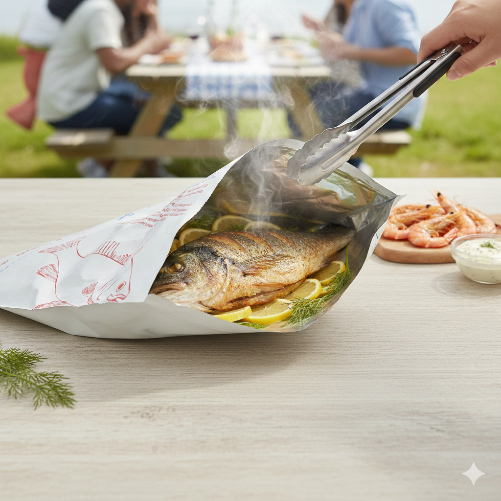 أكياس ورقية مسلفر للسماك 
Aluminum Fish Paper Bags 