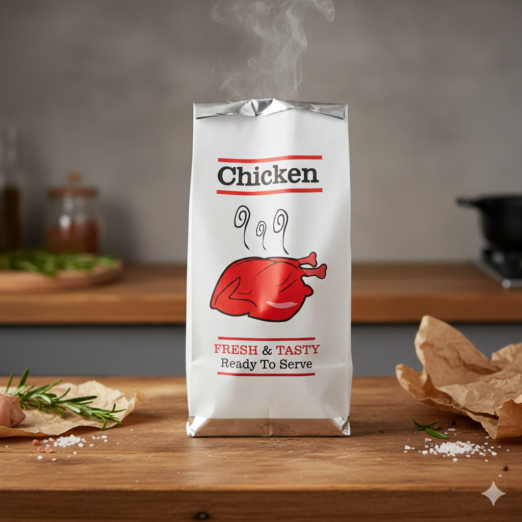 أكياس ورقية من الألومنيوم لتحميص الدجاج