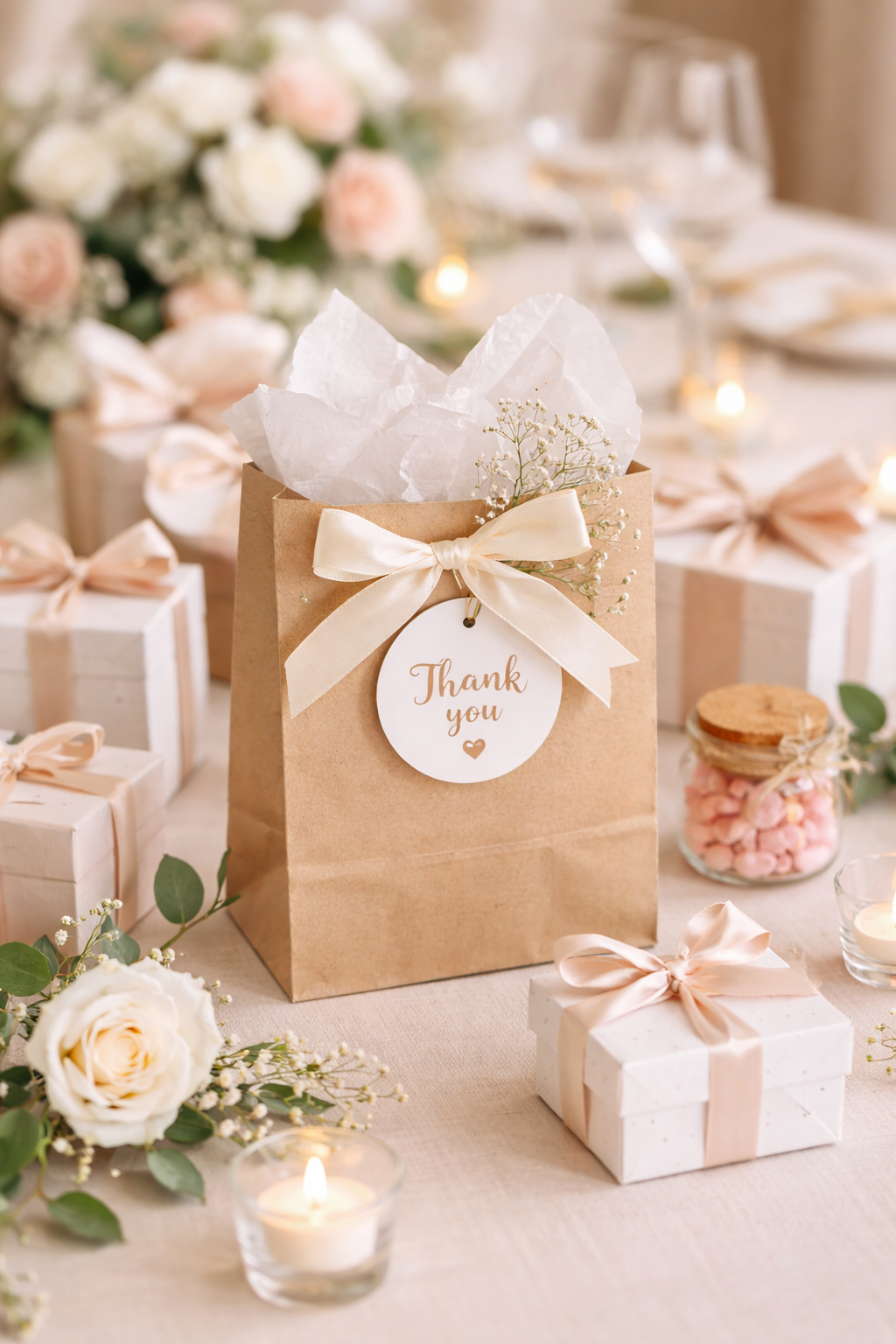 أكياس ورقية بدون يد بني 
Brown Square Bottom Paper Bags without Handles - Small - 26*19*8cm