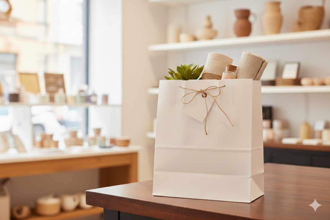 أكياس ورقية بدون يد أبيض
White Square Bottom Paper Bags without Handles - Large - 30*28*14.5cm