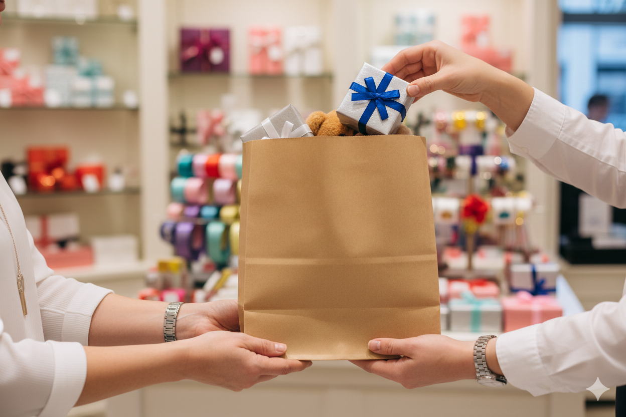 أكياس ورقية بنية مربعة القاع بدون مقابض