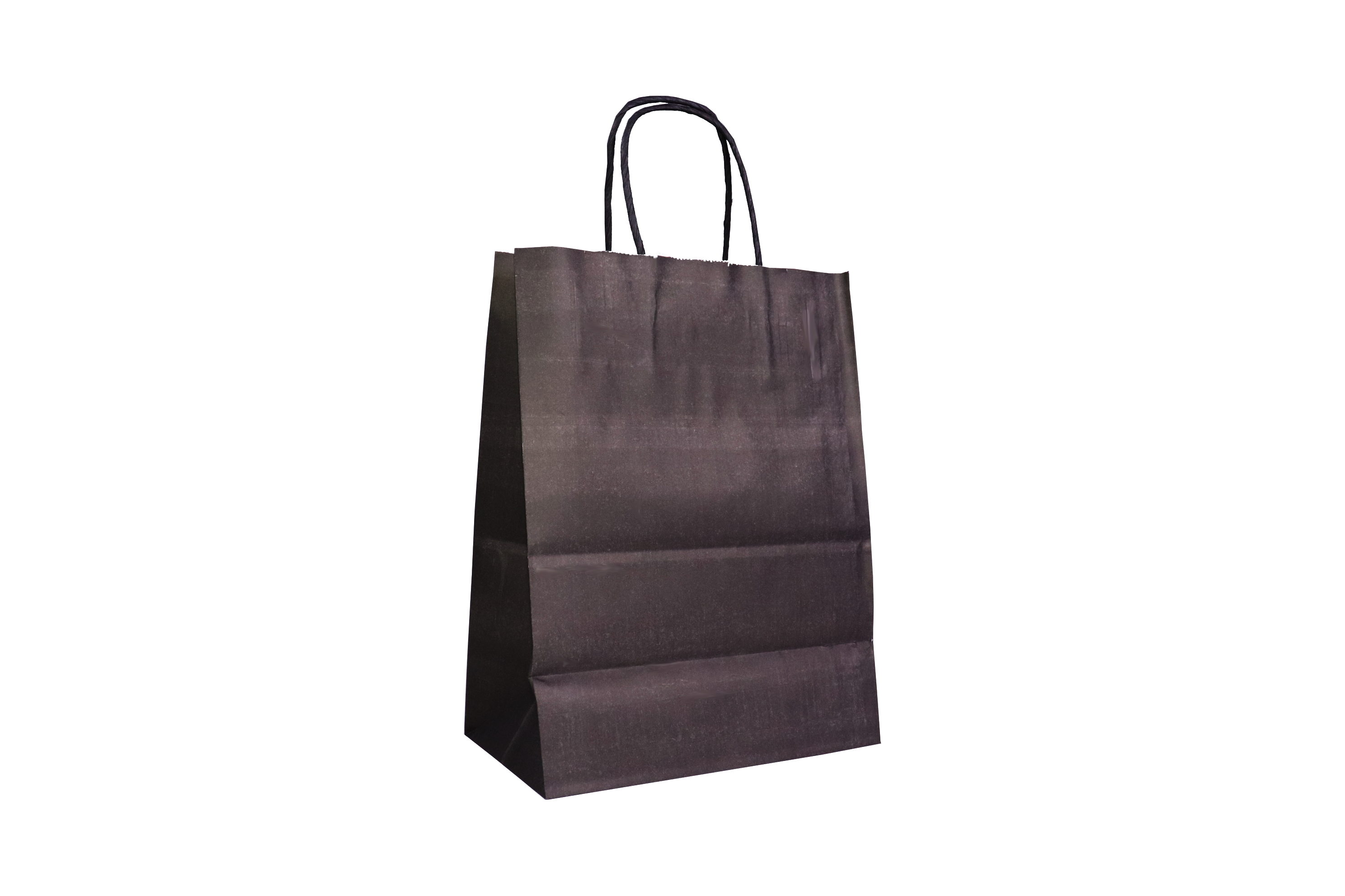 أكياس ورقية مع يد أسود
Black Square Bottom Paper Bags With Twisted Handles - Medium - 28*21*12cm