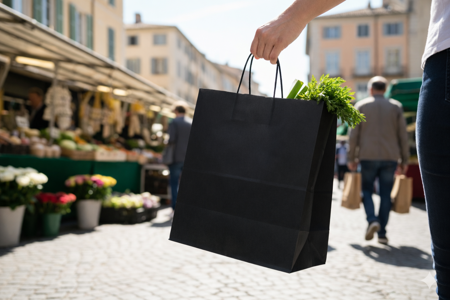 أكياس ورقية مع يد أسود
Black Square Bottom Paper Bags With Twisted Handles - X Large - 32*32*17cm