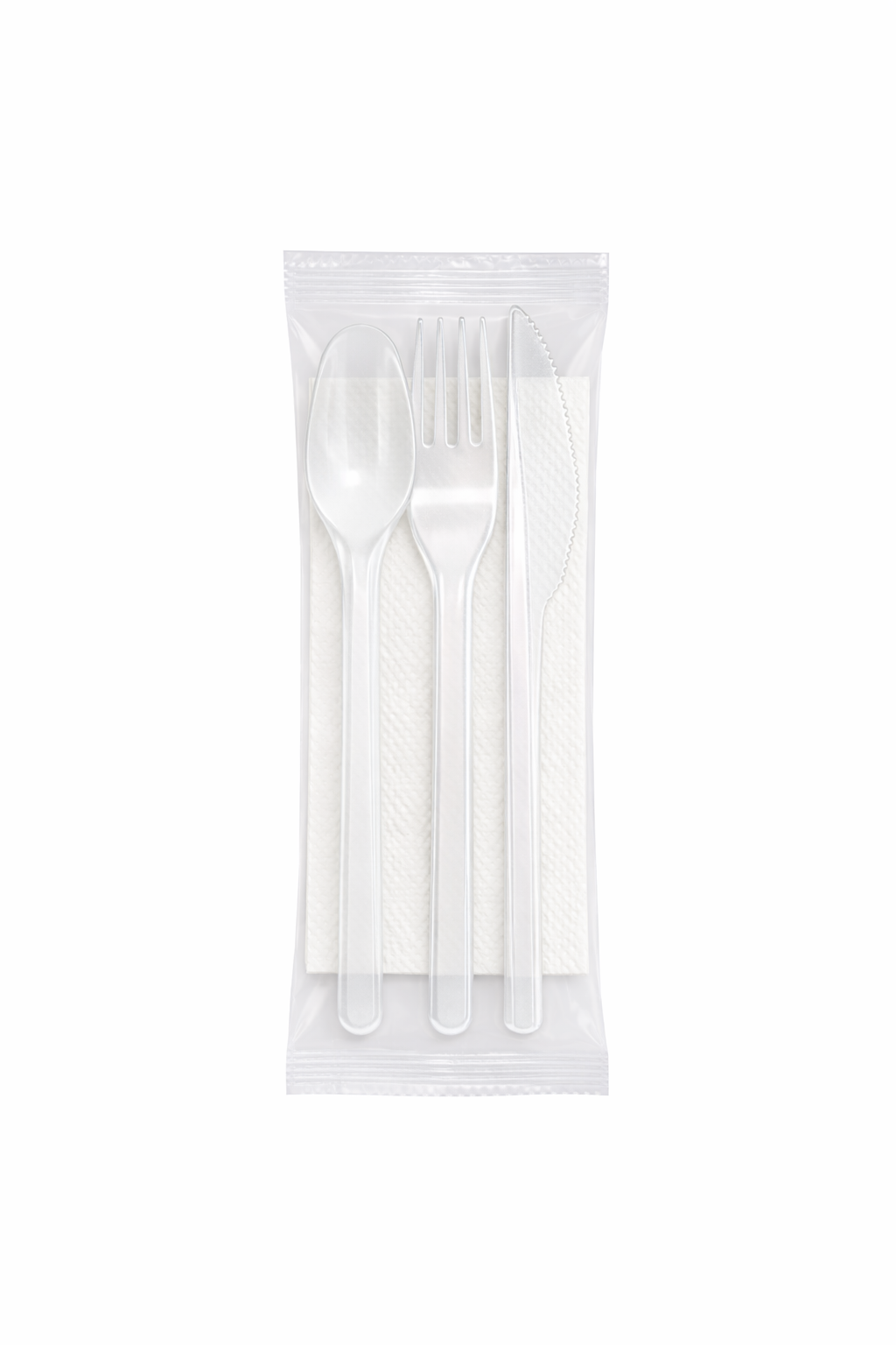 Clear ECO Cutlery Set 4x1