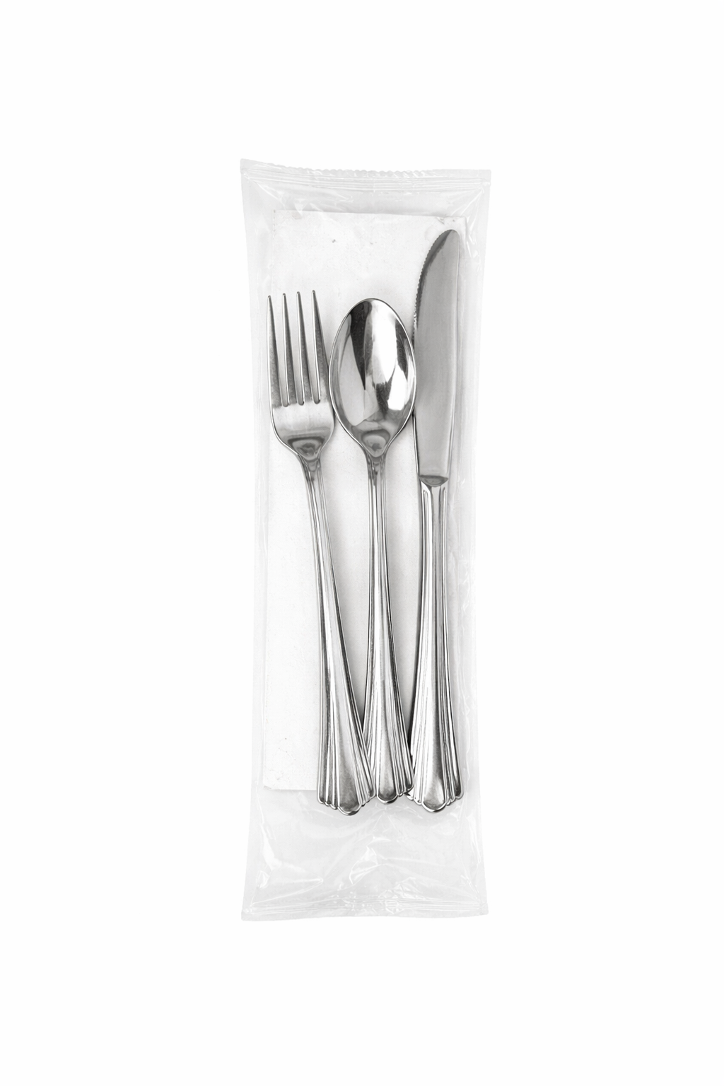 Silver VIP Cutlery Sets 4x1
طقم أدوات مائدة بلاستيكية فضي 4x1