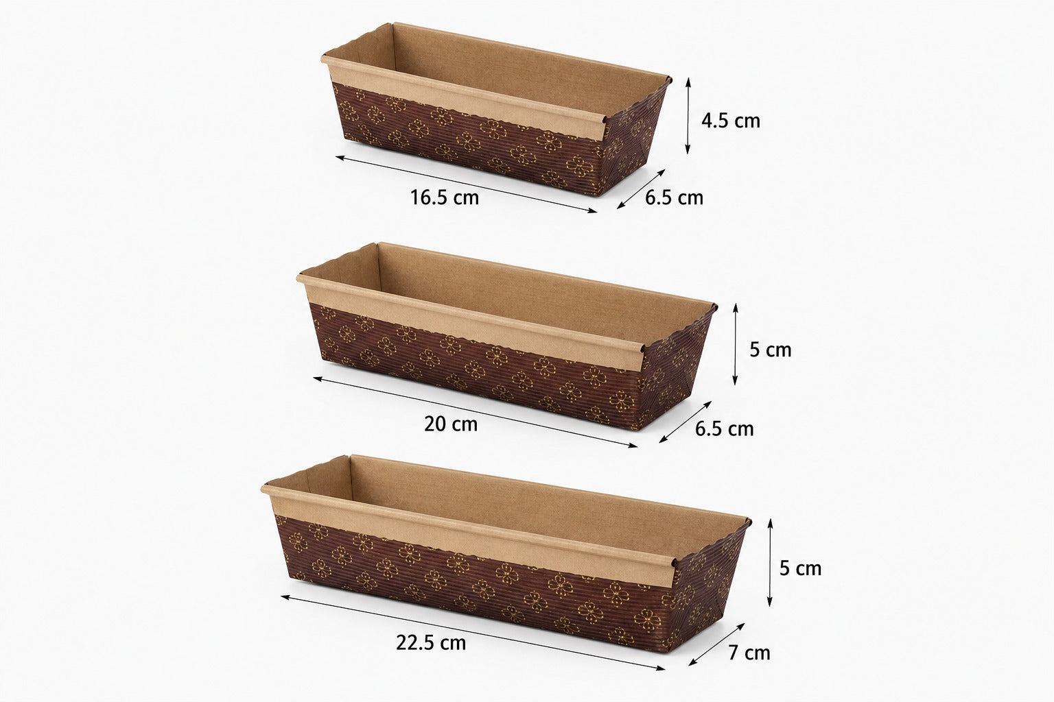 Rectangle Bakery English Cake Molds (2 sizes)