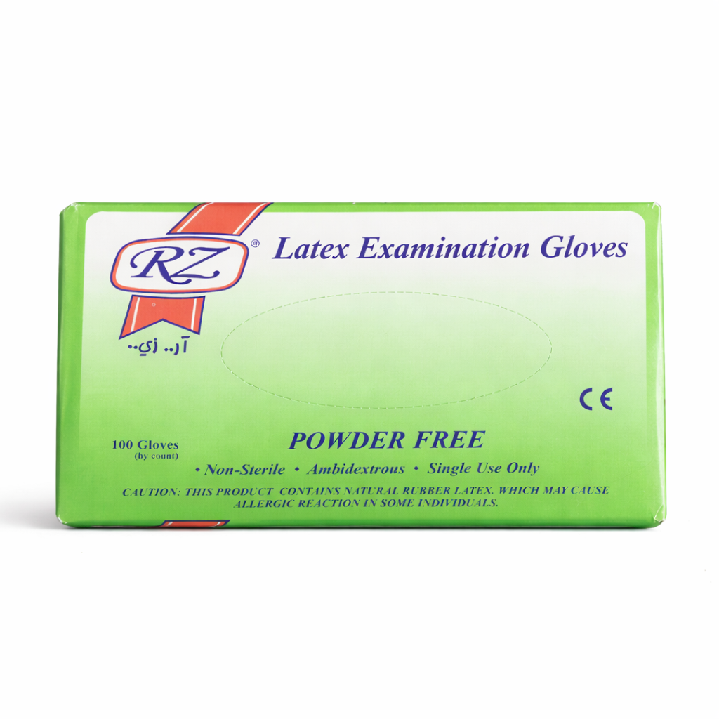 White Latex Gloves - Powder Free (S,M,L)