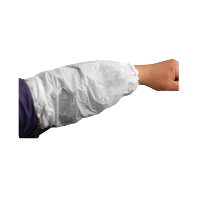 Plastic Arm Sleeves (White/Blue)
