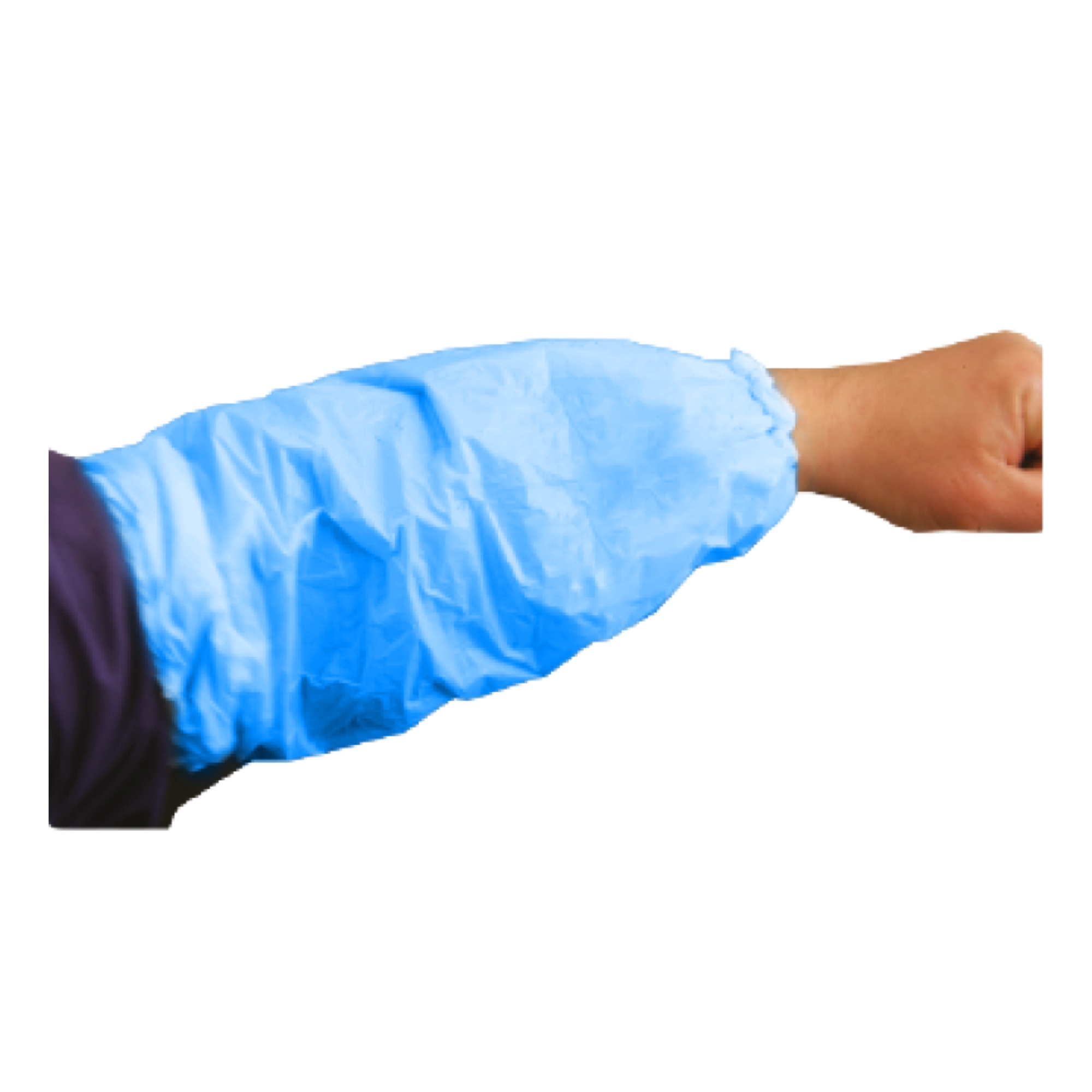 Plastic Arm Sleeves (White/Blue)