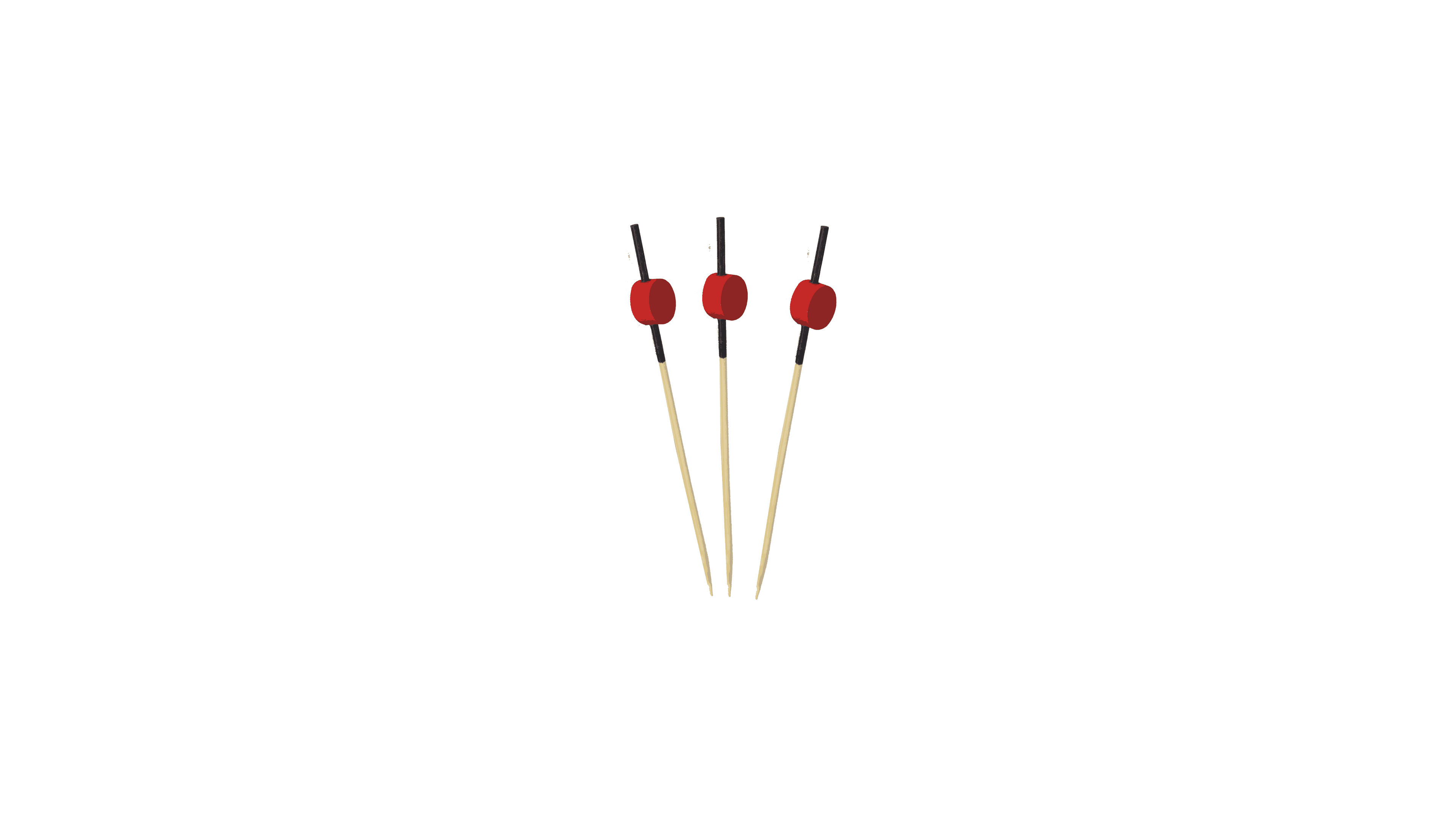 Wooden Red Ball Accessory Picks