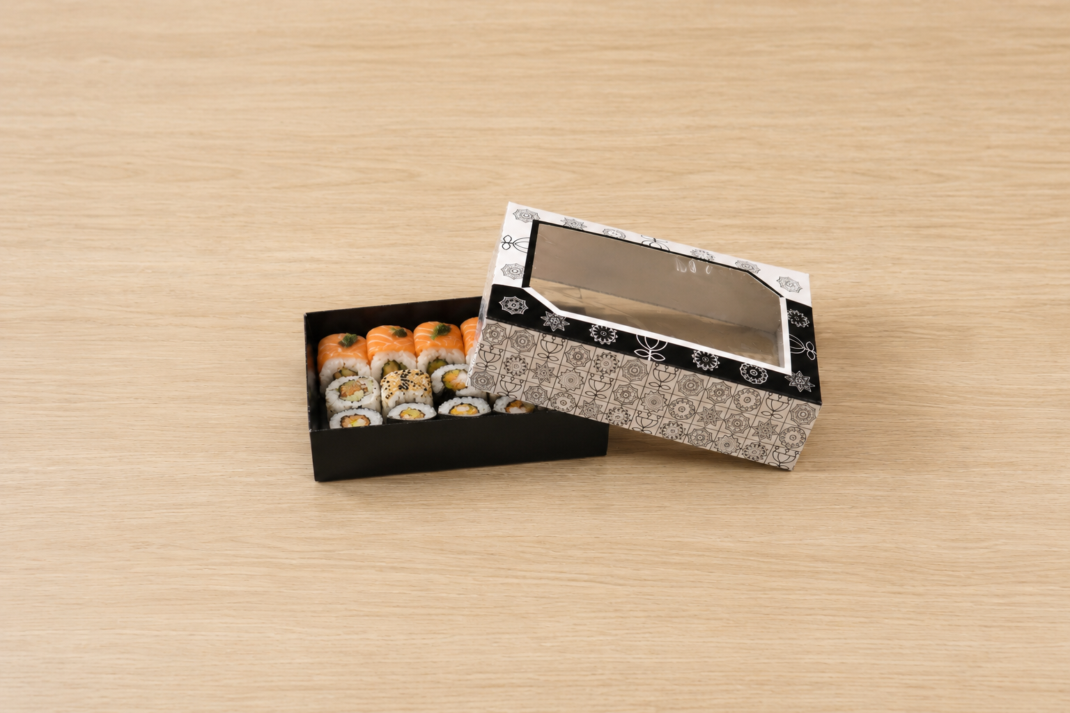 Printed Paper Boxes with Window (4 Sizes)