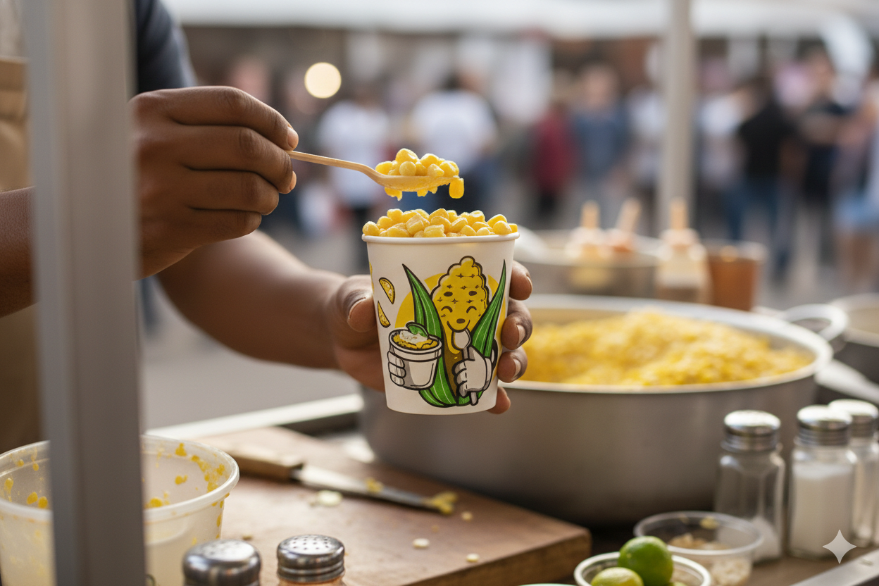 Generic Design Single Wall Corn Paper Cups 4/7oz