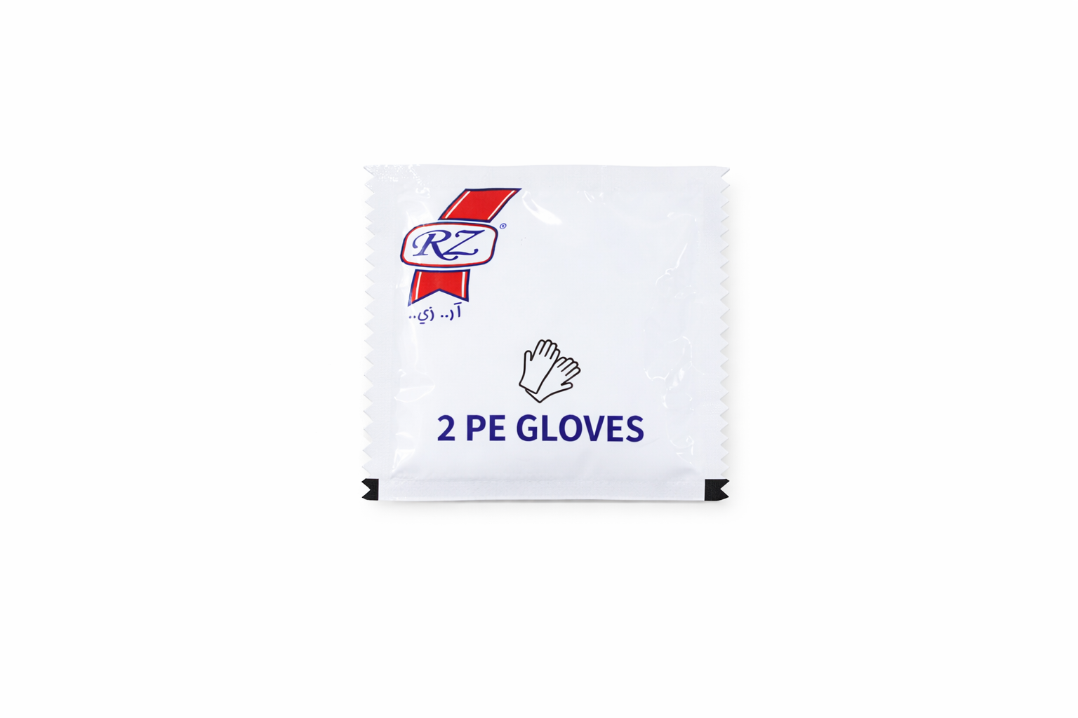 2pcs PE Clear Gloves