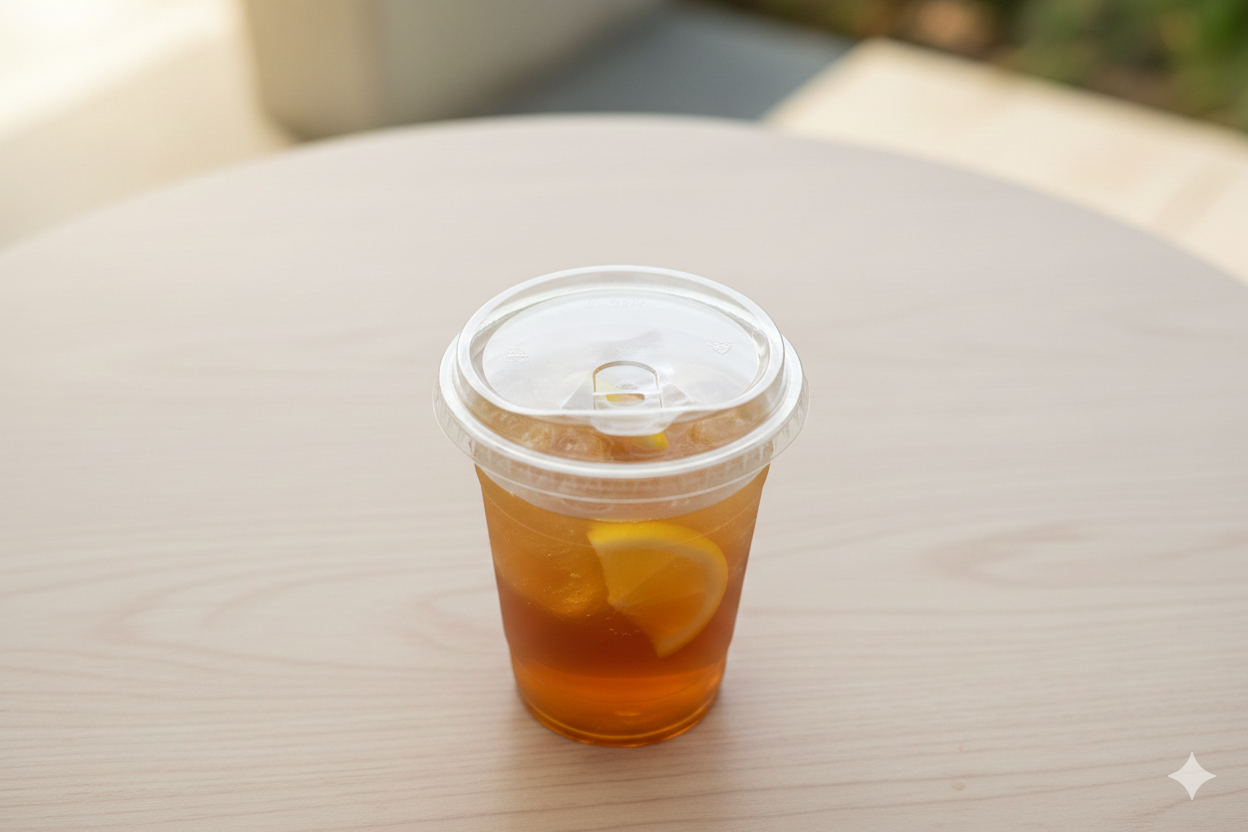 Clear Strawless Lids for 12/14/16/20/24oz Plastic Cups