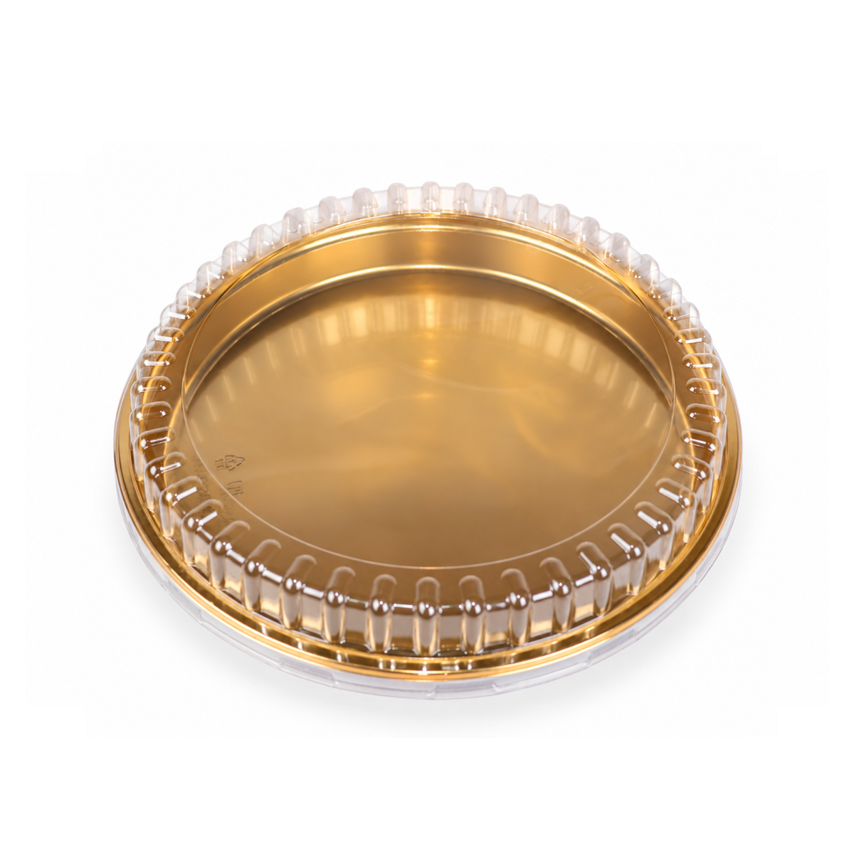 VIP Round Plastic Tray with Clear Lid