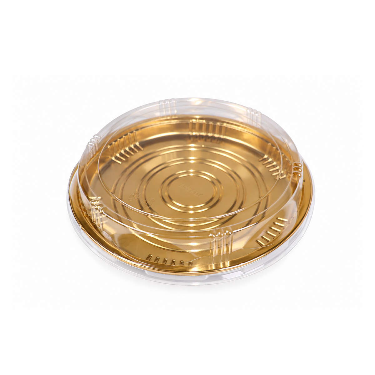 VIP Round Plastic Tray with Clear Lid