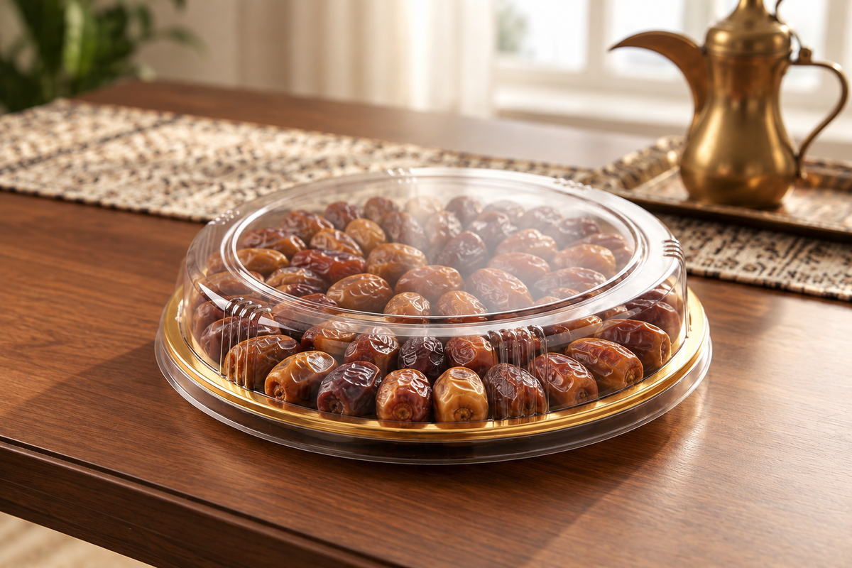 VIP Round Plastic Tray with Clear Lid