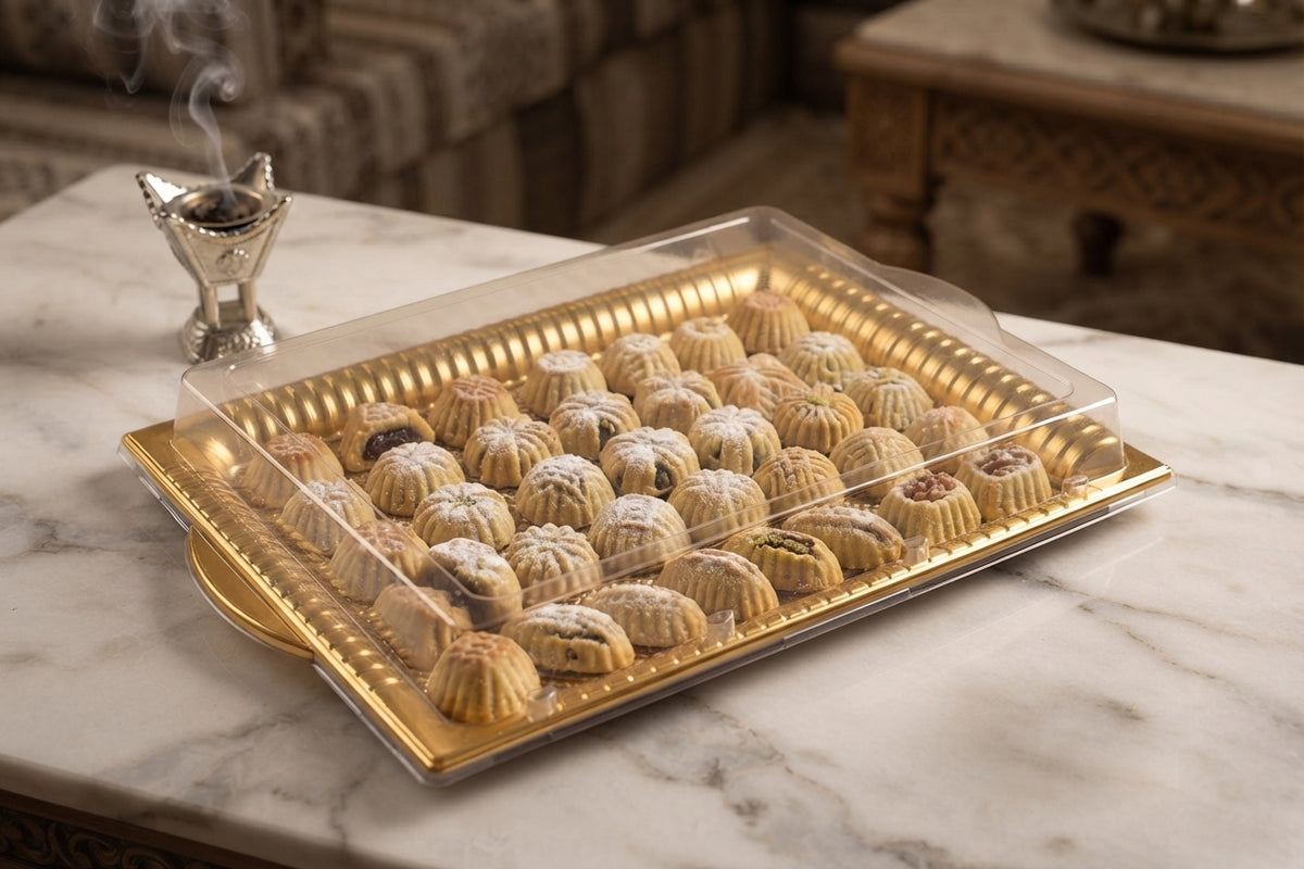 VIP Rectangular Plastic Tray with Clear Lid