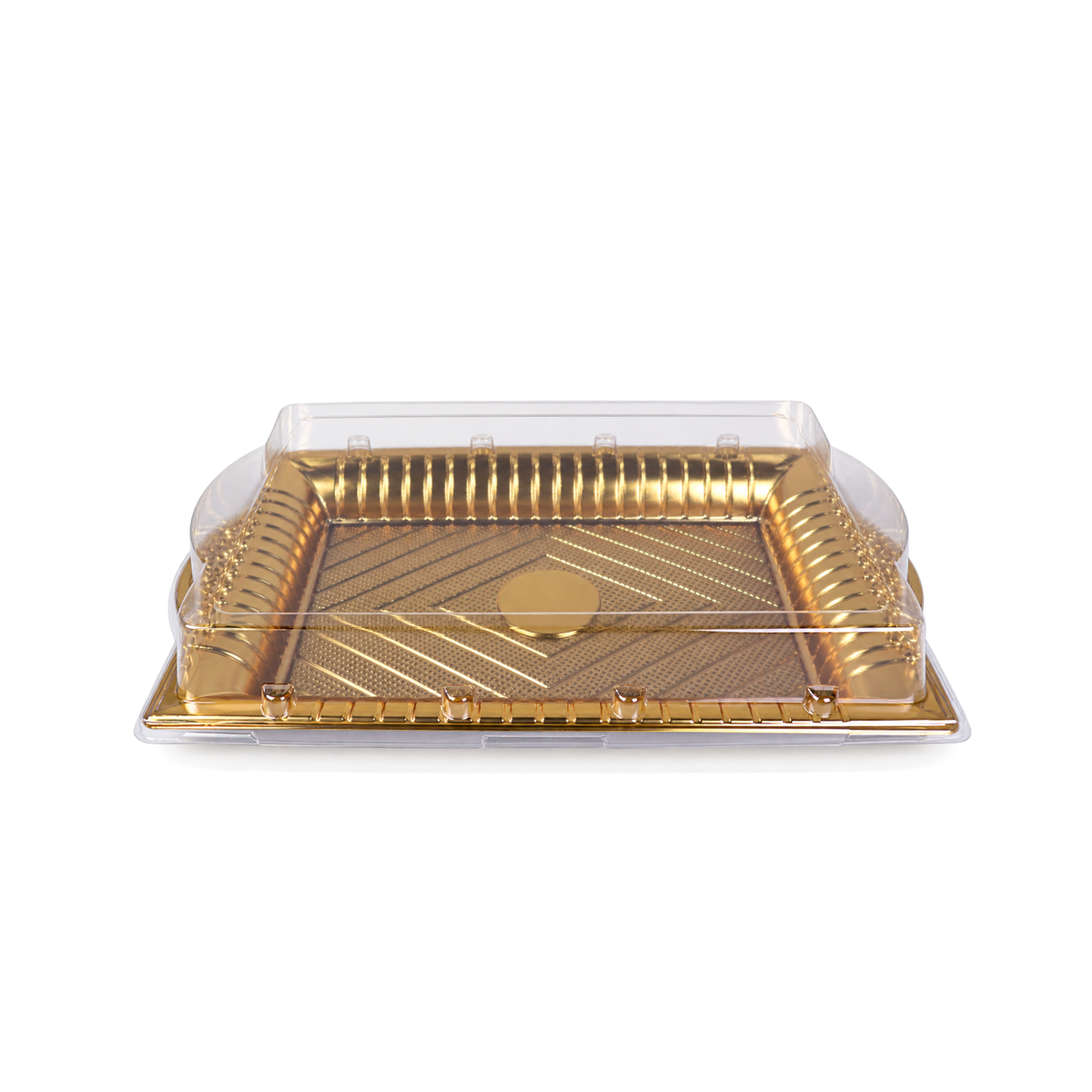 VIP Rectangular Plastic Tray with Clear Lid