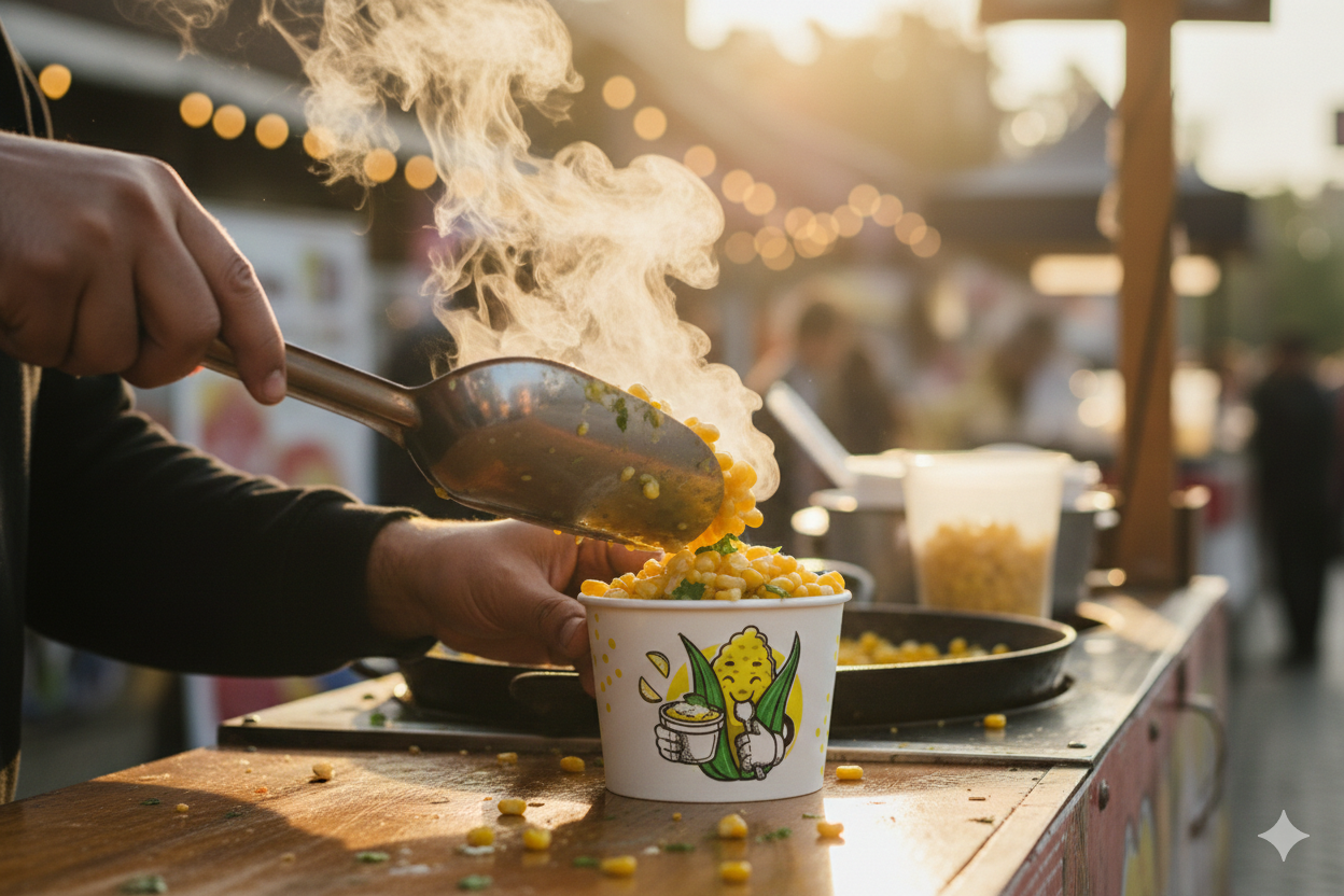 Generic Design Single Wall Corn Paper Cups 4/7oz