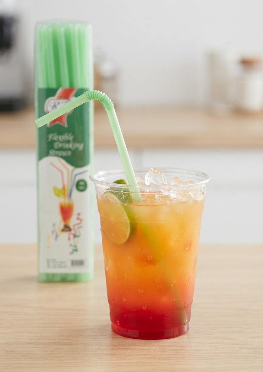 Straws in Box (Green/ Blue)