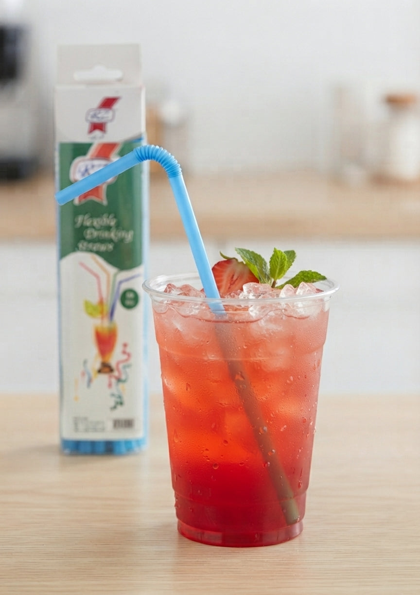 Straws in Box (Green/ Blue)