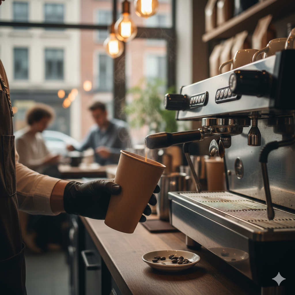 أكواب ورقية كرافت ذات جدار واحد 8/12/16 أونصة