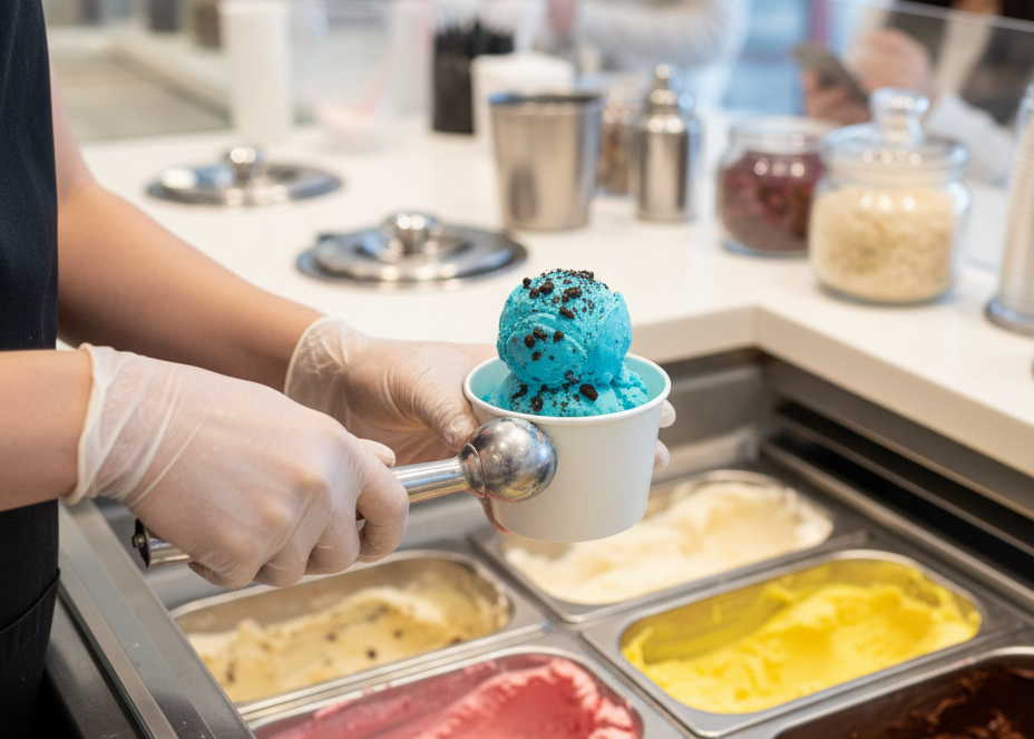 أكواب آيس كريم ورقية بيضاء (4/6/8/10 أونصة)