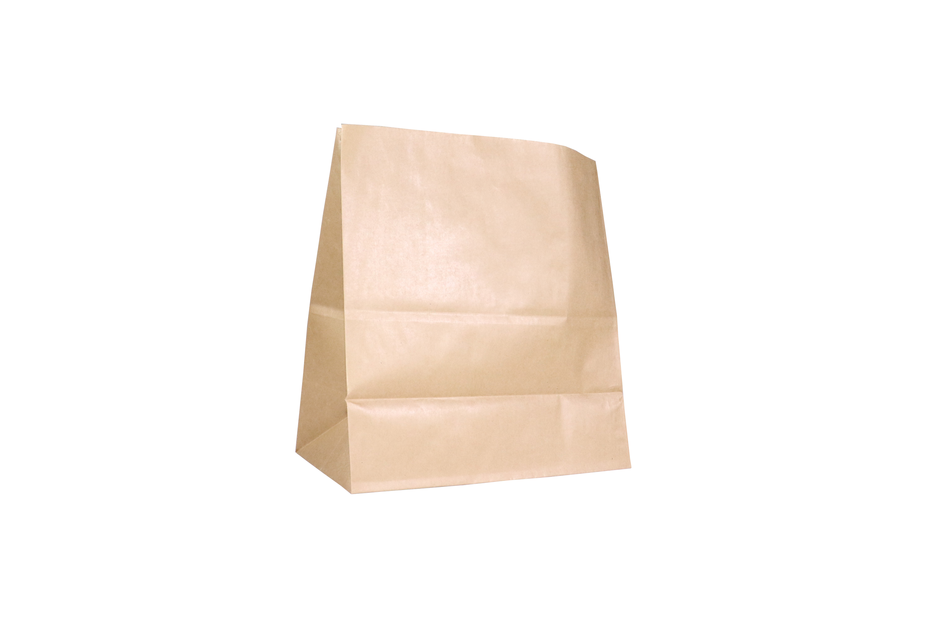 أكياس ورقية بنية مربعة القاع بدون مقابض