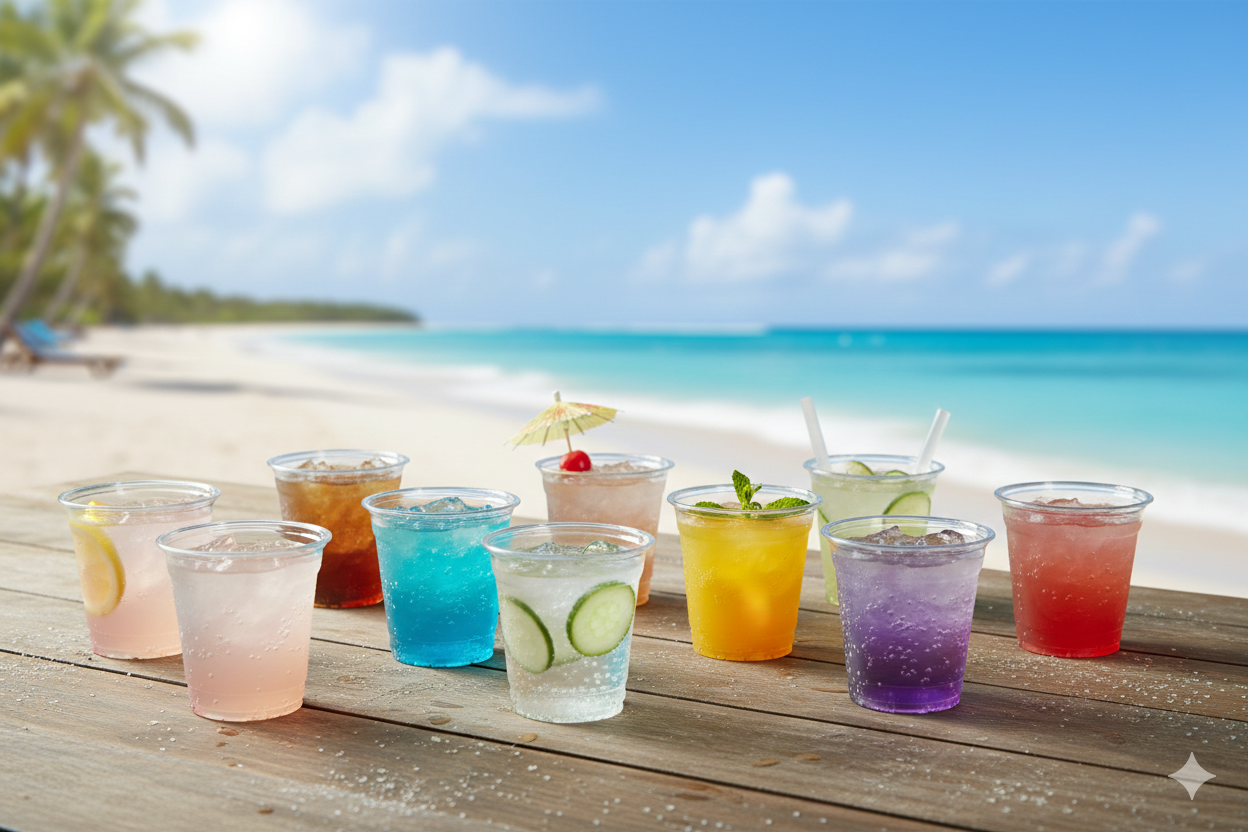 PET Clear Plastic Cups (7/8/10/12/14/16/20/24oz)