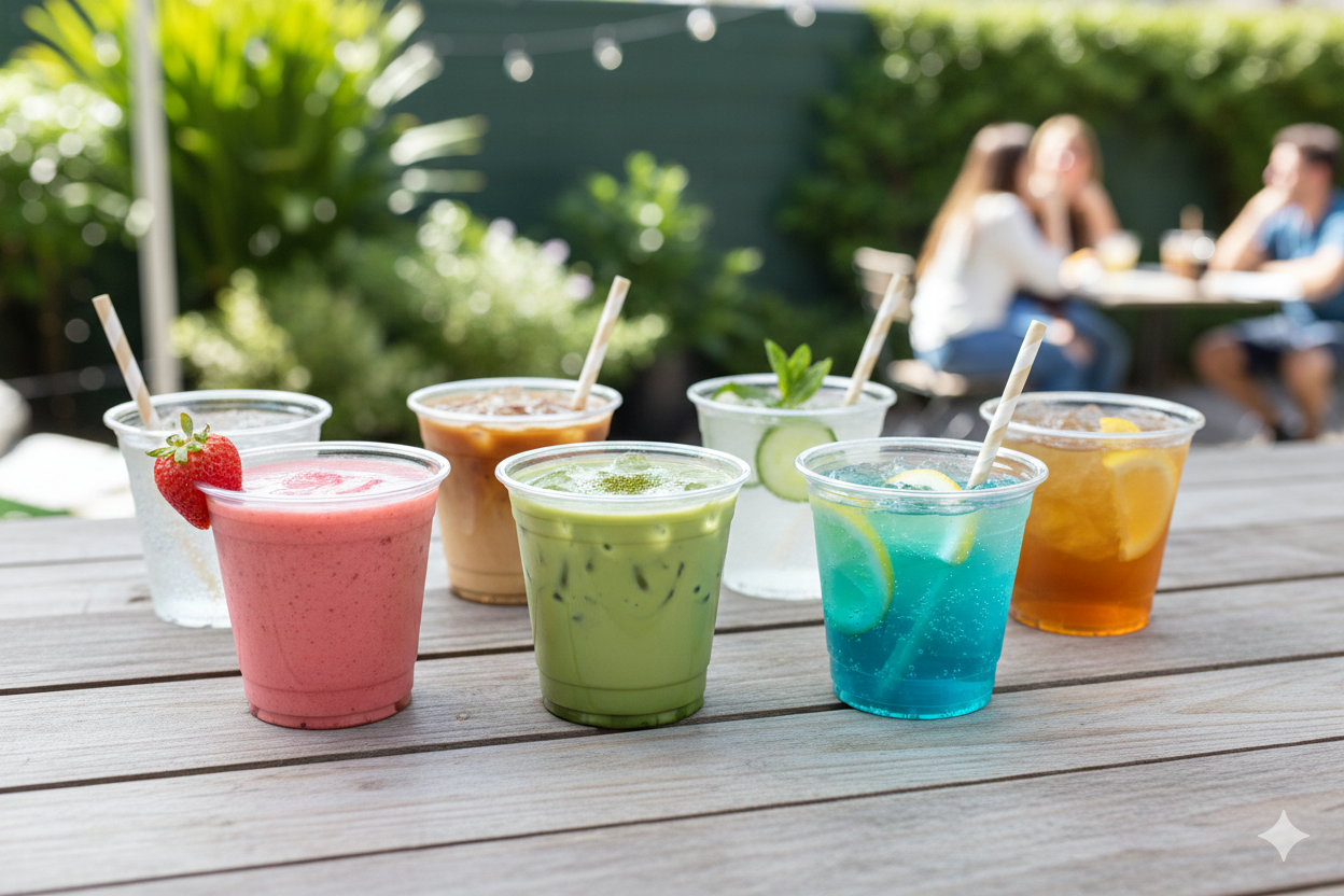 كاسات بلاستيك PET  شفاف 7 اونص
PET Clear Plastic Cups 7oz