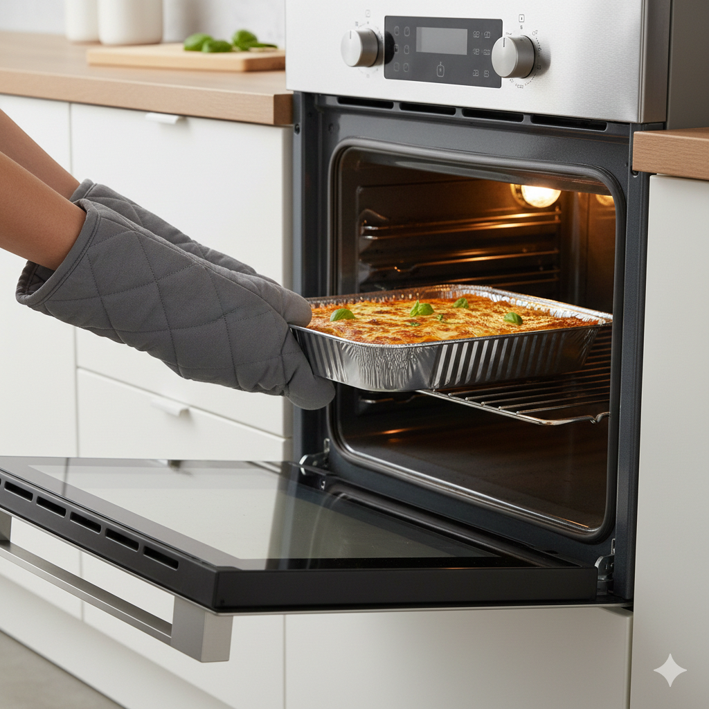 أوعية ألومنيوم نصف صينية ضحلة