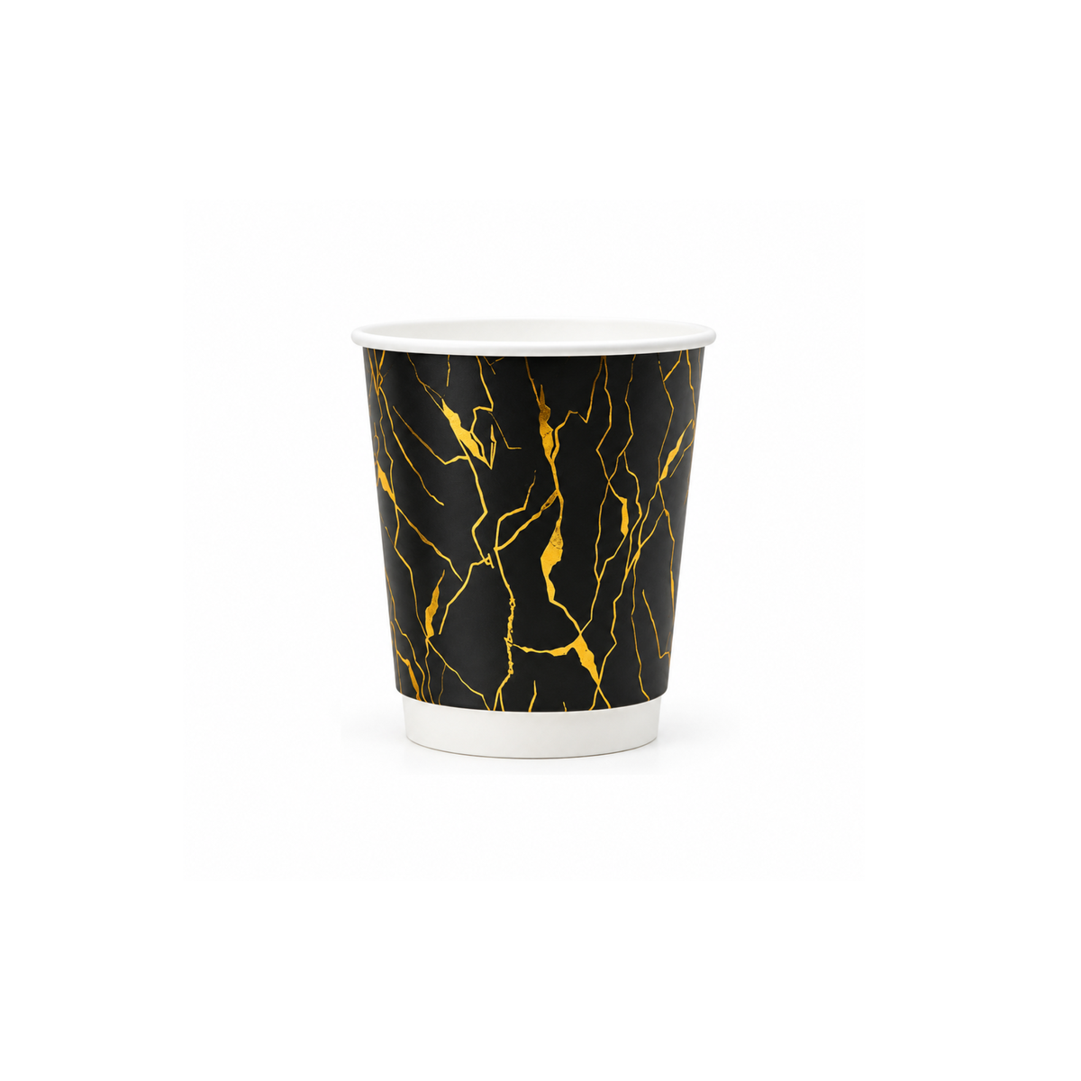 Paper Cups 8 Oz Double Wall with Gold Print