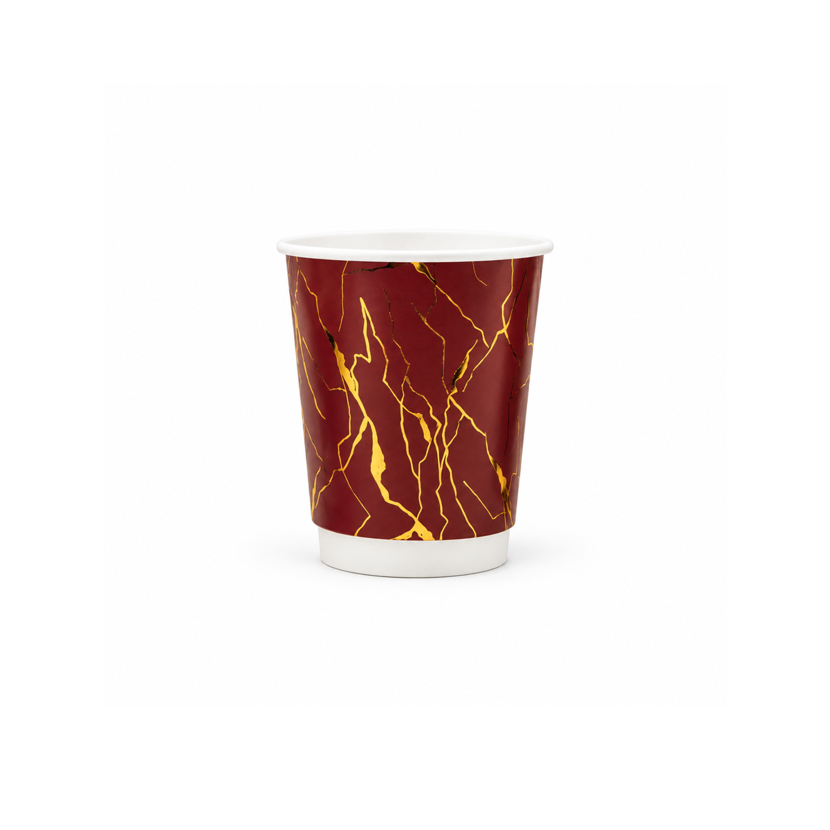 Paper Cups 8 Oz Double Wall with Gold Print