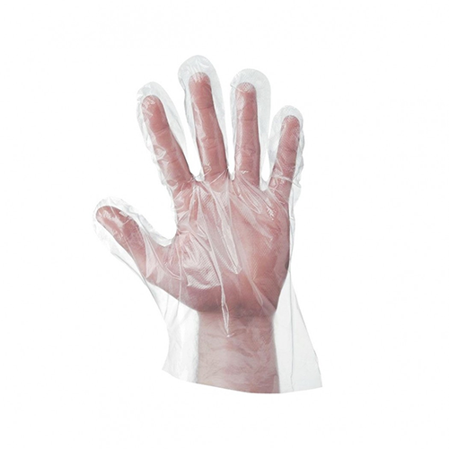 2pcs PE Clear Gloves