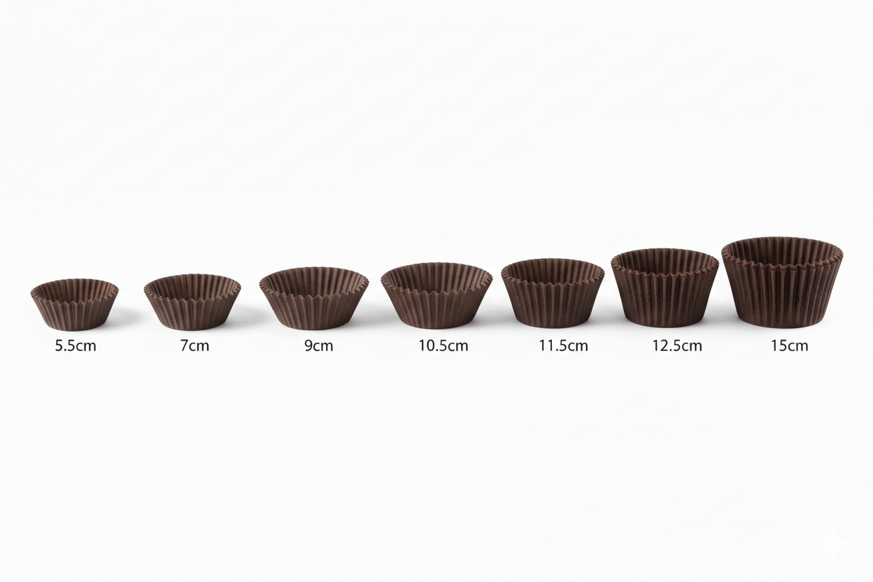 Brown Cupcake Liners 
ورق كب كيك بني 