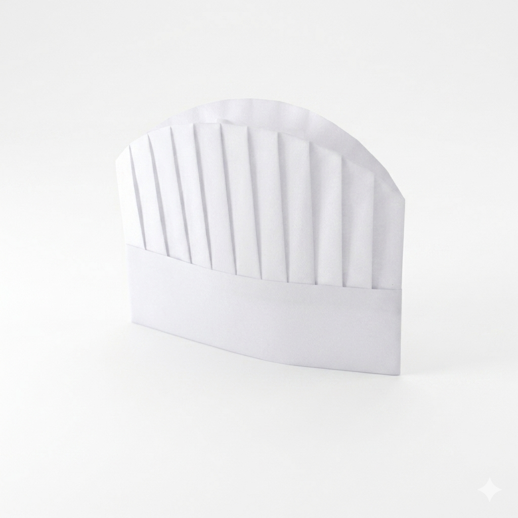 Non-Woven Chef Hat White 23cm
قبعة طاهٍ غير منسوجة - طاقية شيف ابيض ٢٣ سم