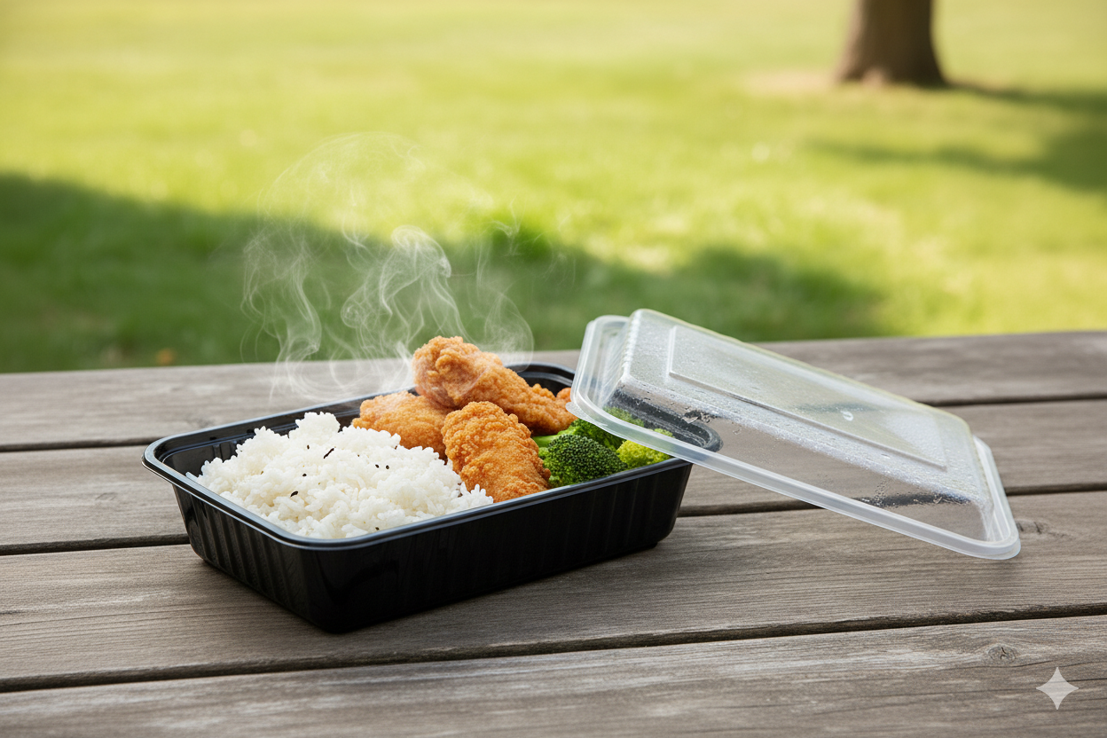 Black PP Microwavable Plastic Containers with Lids (12/16/24/28/38/48/58oz)
علب مايكرويف بلاستيك مستطيلة مع أغطية        (12/16/24/28/38/48/58 أونص)