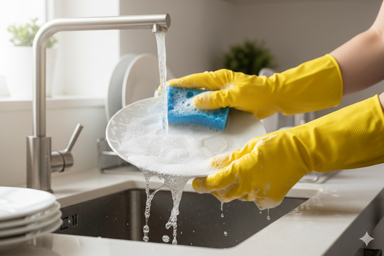 Yellow Household Gloves (S,M,L,XL)