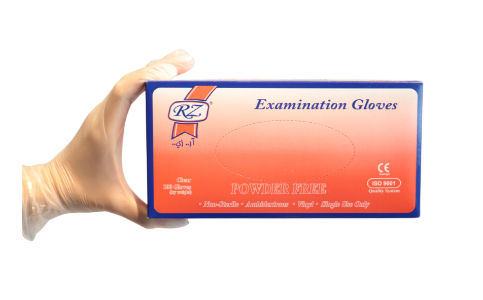 Exam Vinyl White Gloves - Powder Free (S,M,L,XL)