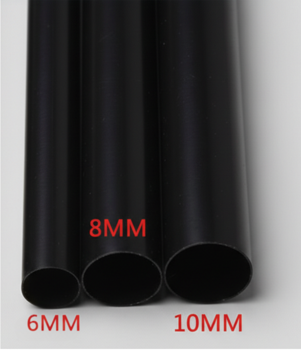 قشات بلاستيكية مغلفة (مرنة) (أسود/أخضر/أبيض وأحمر 6/8/10 مم)