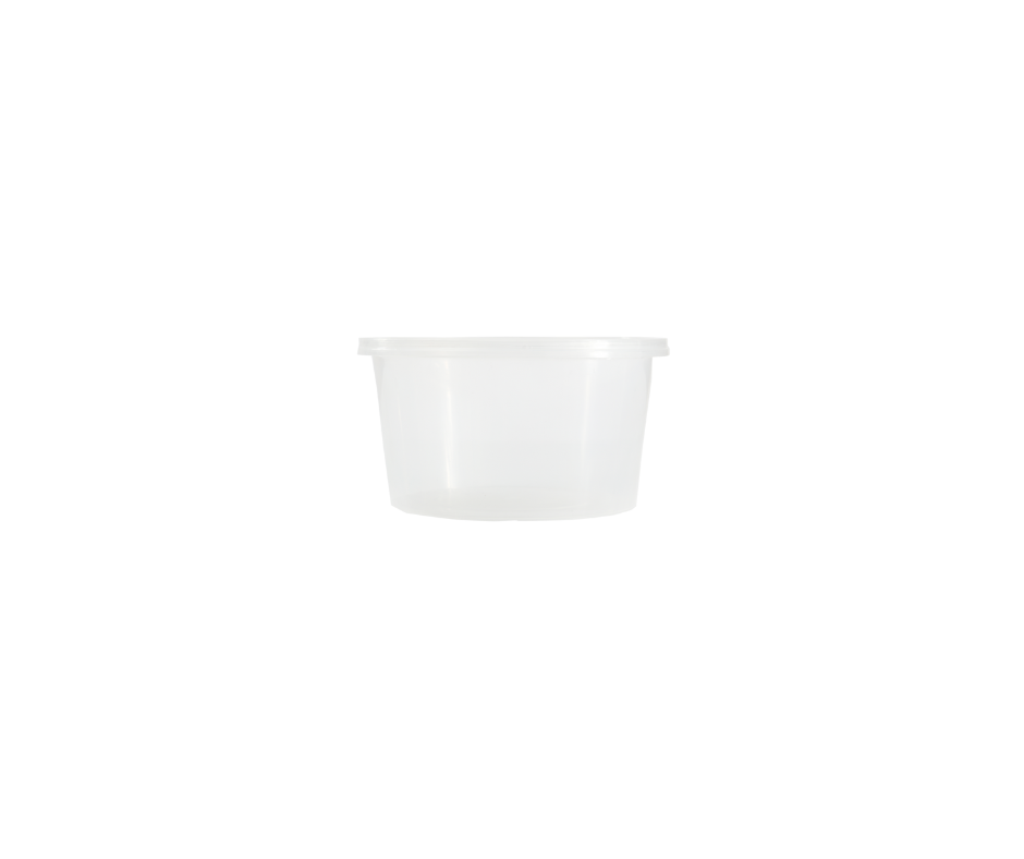 PP Round Soup Containers with LDPE Transparent Lids (8/12/16oz)